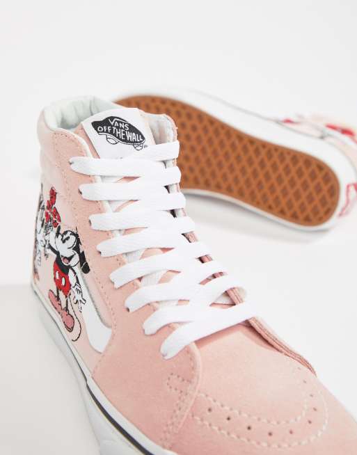 disney x vans sk8 hi pink