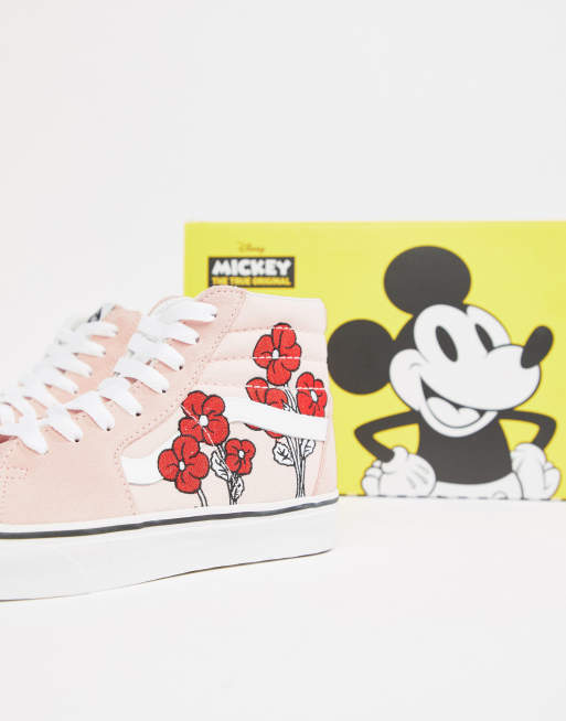 Vans X Disney SK8 Hi mickey and minnie trainers