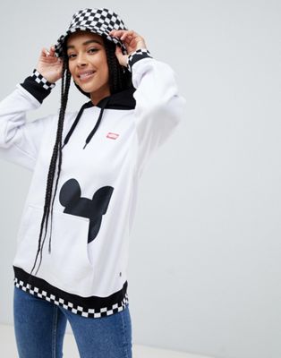 disney x vans checkerboard mickey mouse pullover hoodie