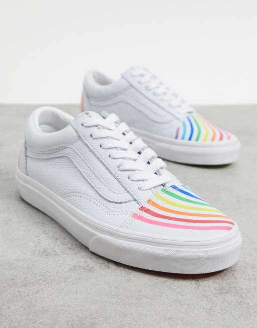 Vans X Flour Shop Old Skool sneakers in white | ASOS