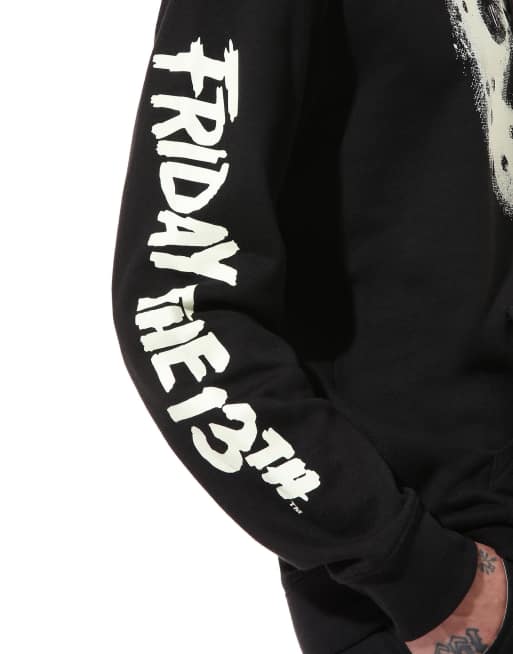 Vans X Friday the 13th Terror hoodie in black/green