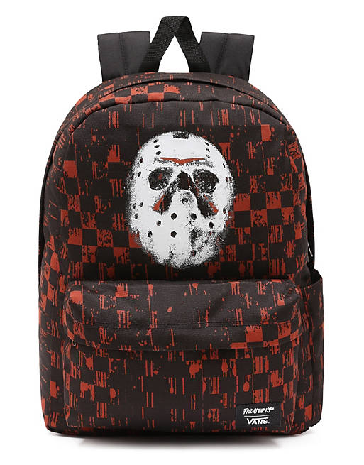ganso Preceder Vinagre Vans X Friday the 13th Terror Old Skool IIII backpack in black/red | ASOS