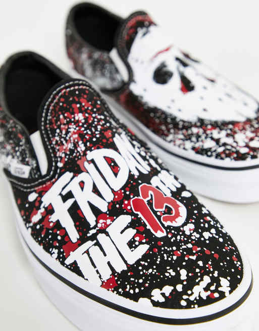 Vans x Friday the 13th Terror slip on sneakers in multi