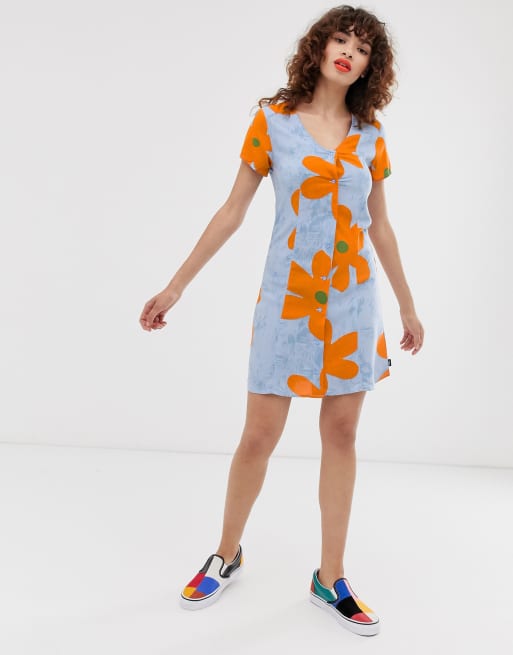 Vans X Ines flower printed dress