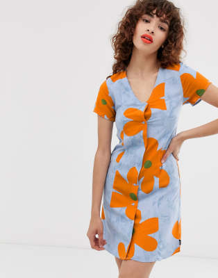 Vans - X Ines - Jurk met bloemenprint
