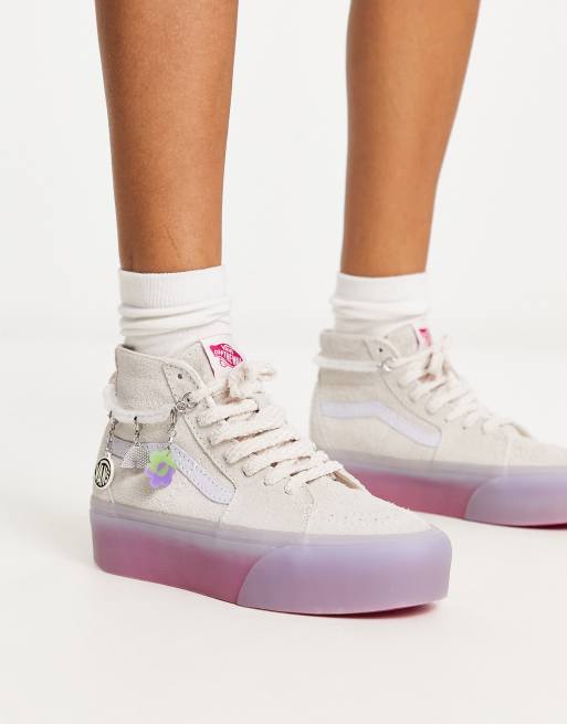 Vans plateforme cheap rose pale