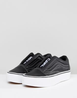 laceless platform sneakers