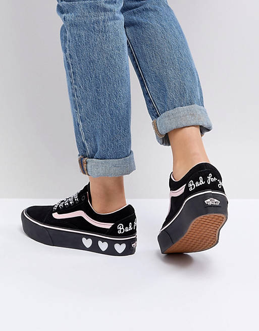 keep it up suddenly To detect Vans X Lazy Oaf Old Skool Sneakers | ASOS
