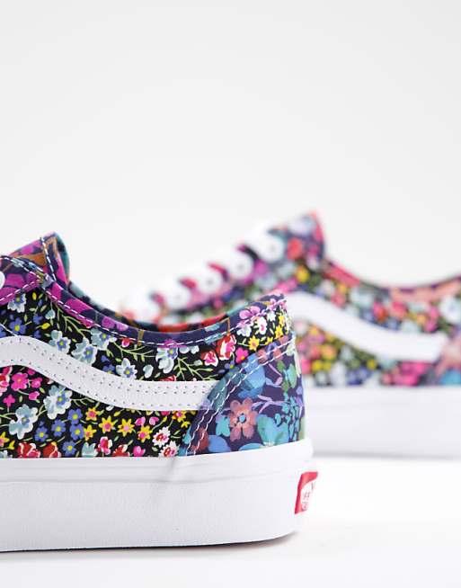 Vans X Liberty Old Skool Tapered Liberty fabrics sneakers in multi Vans X Liberty Old Skool Tapered Liberty fabrics sneakers in multi