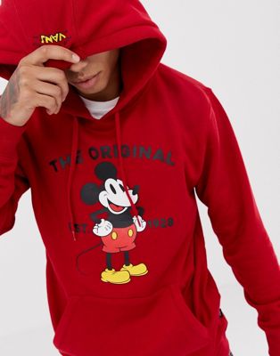 Vans x Mickey Mouse hoodie in red 
