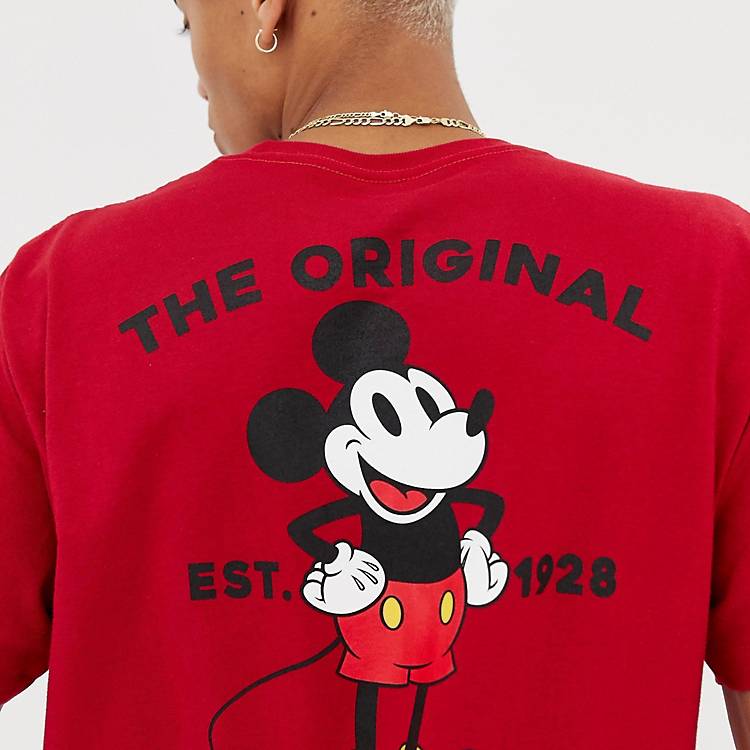 Dochter Quagga Phalanx Vans x Mickey Mouse t-shirt in red VN0A3IK5CAR1 | ASOS