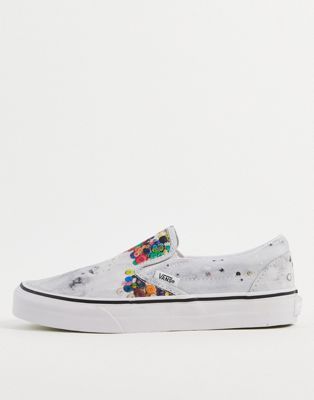 Vans x MOCA Brenna Youngblood Classic Slip-On trainers in white