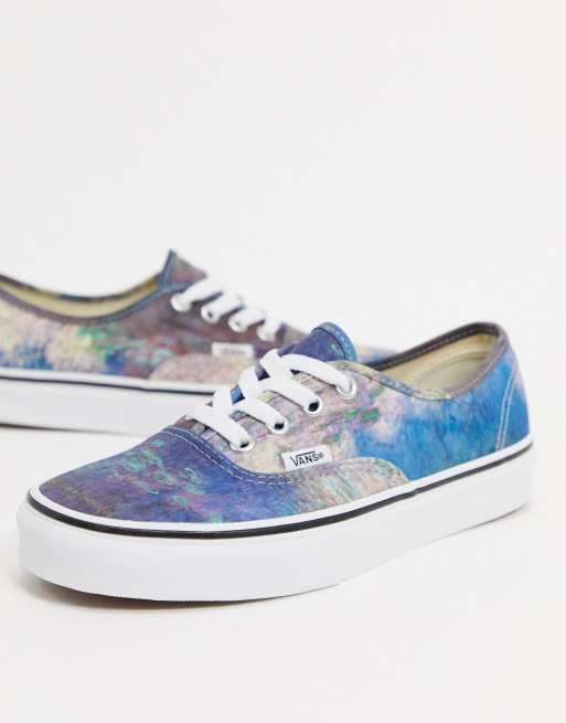 Vans X MoMa Claude Monet Era sneakers in blue