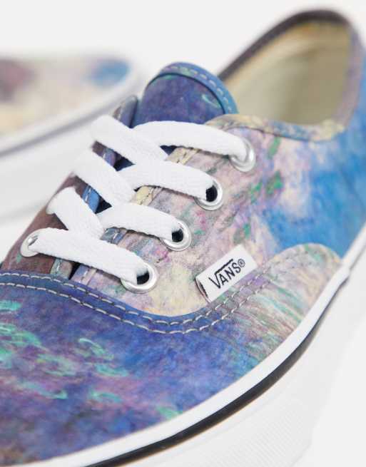 Vans X MoMa Claude Monet Era sneakers in blue