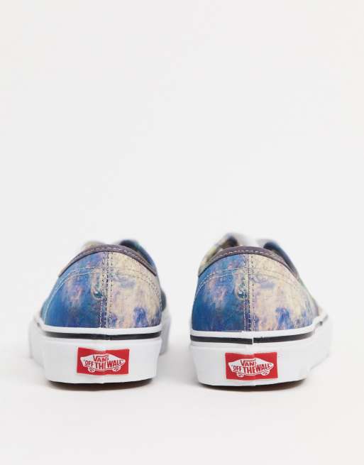 Vans X MoMa Claude Monet Era sneakers in blue