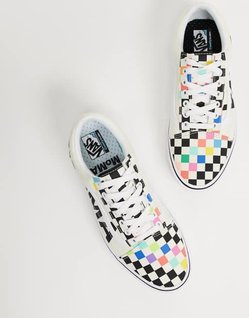 Vans X MoMA ComfyCush Old Skool hi top sneakers in multi