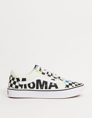 Vans X MoMA – ComfyCush Old Skool – Hohe Sneaker mit buntem Design-Mehrfarbig