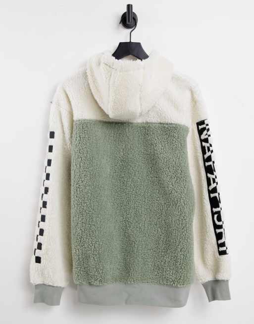Vans X Napapijri hoodie in off white/grey | ASOS