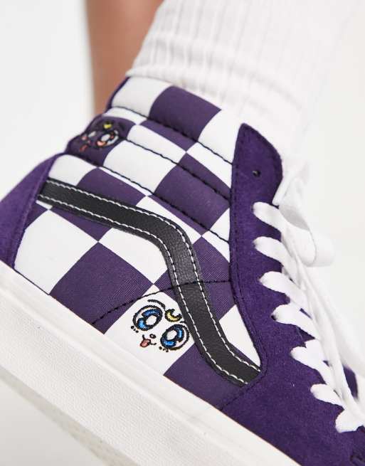 Vans damier online violet