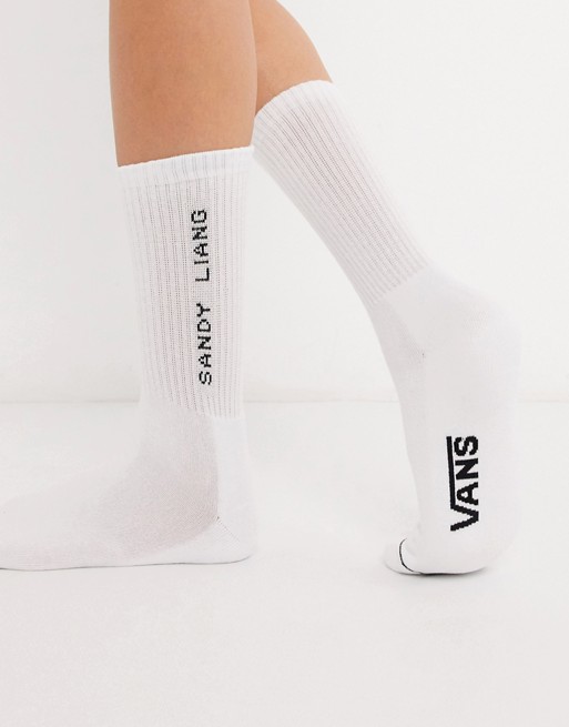 Vans X Sandy Liang crew socks in white