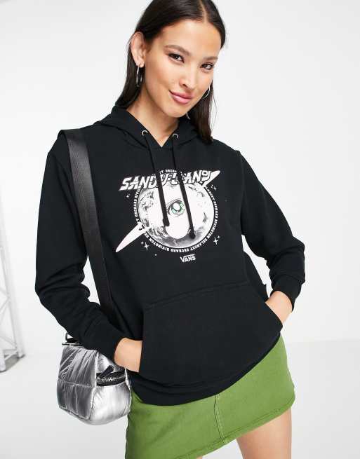 Vans x Sandy Liang – Kapuzenpullover in Schwarz