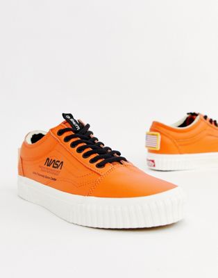 vans orange nasa shoes