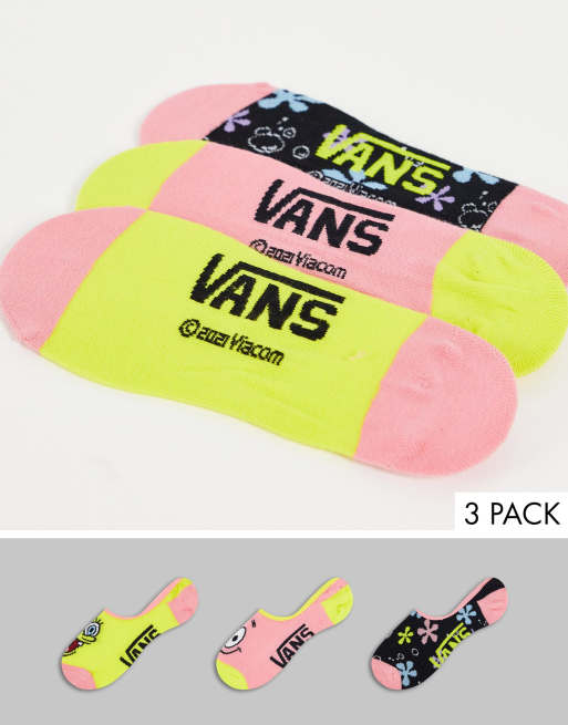 Vans X Spongebob Best Buddies canoodles 3-pack socks in multi