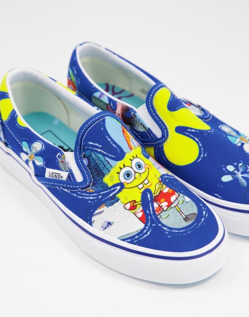 Vans spongebob cheap slip on