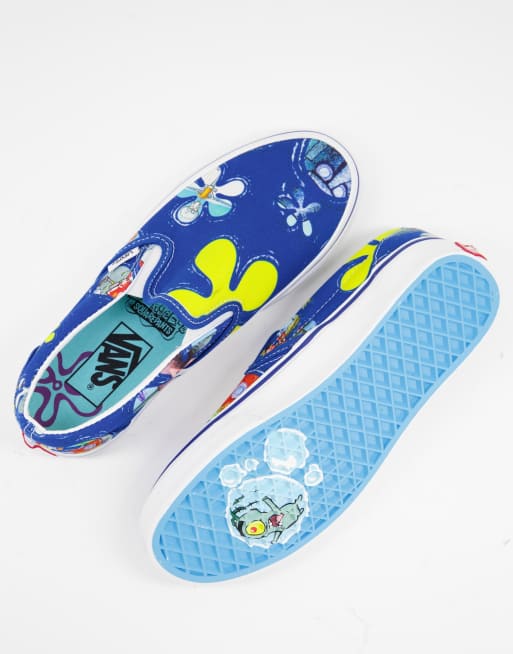 Vans x clearance spongebob slip on