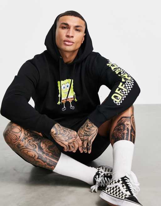 Vans x Spongebob Happy Face hoodie in black