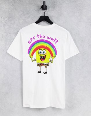 Vans X Spongebob Imaginaaation back print t-shirt in white