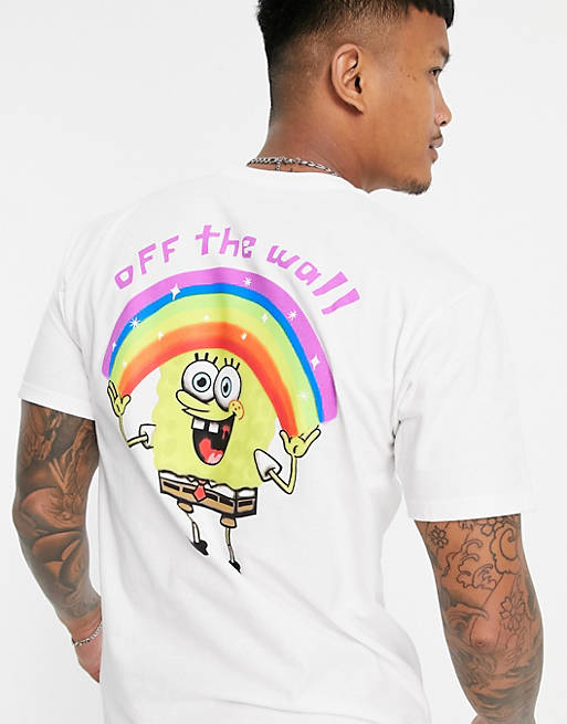 T-Shirts & Vests Vans X Spongebob Imagination back print t-shirt in white 