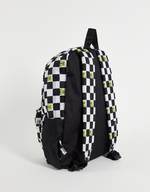 Vans checkered clearance backpack with sunflowers