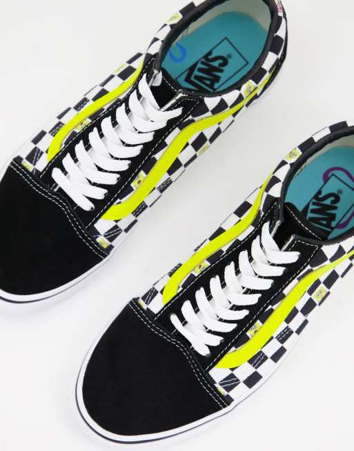Vans x Spongebob Old Skool Off The Wall sneakers in black ASOS