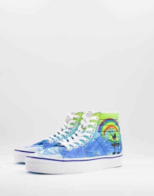 blue spongebob vans
