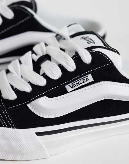 Vans x SZA Knu Skool Mule in black and white, 3 of 5