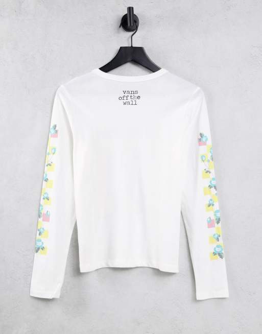 Long sleeve T-shirt with print Color white - SINSAY - 5852F-00X