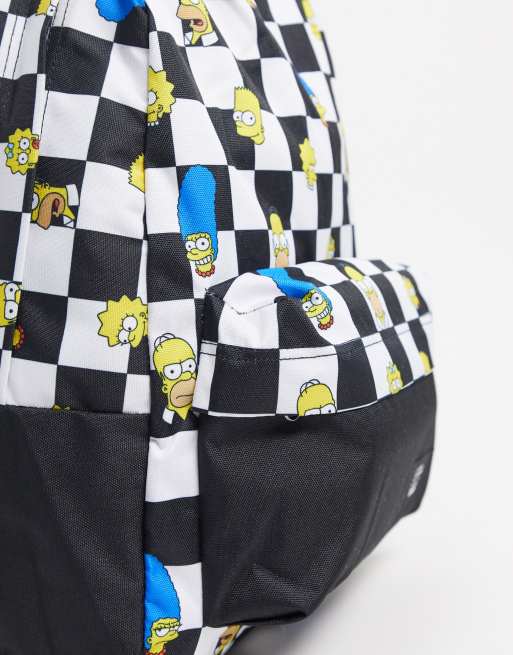 Vans x simpsons online backpack