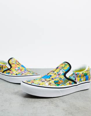 vans x simpsons slip on