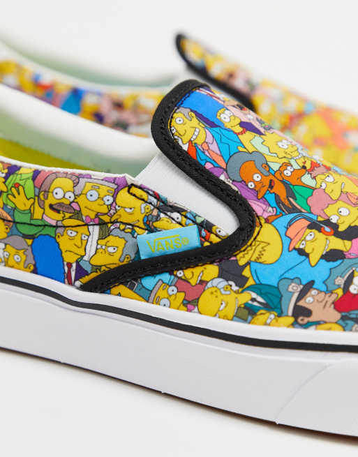 The simpsons store vans slip ons