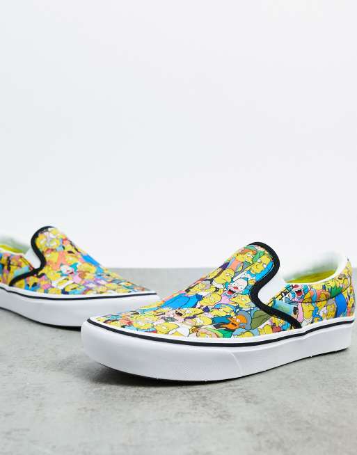 Vans simpsons best sale slip ons