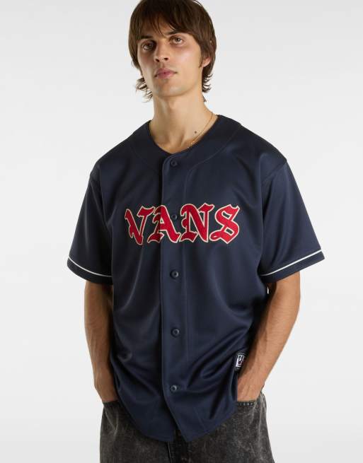 Vans - Ye Olde - Maglia da baseball colore notte parigina