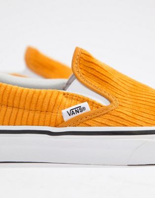 Vans Yellow Corduroy Classic Slip-On 