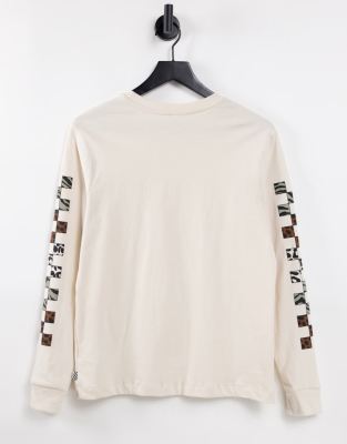 vans long sleeve white top