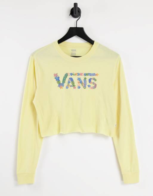 Yellow long store sleeve vans shirt