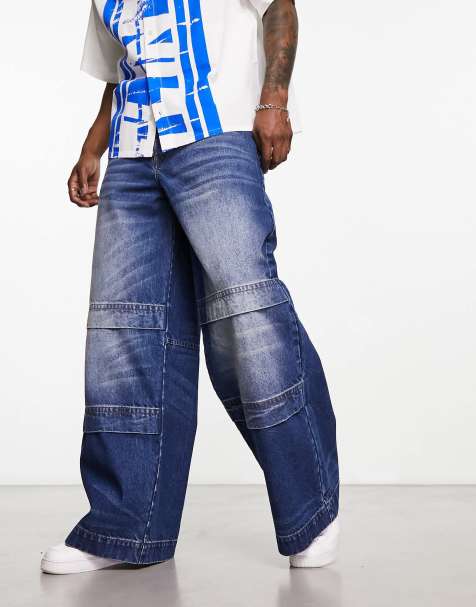 jeans anchos hombre