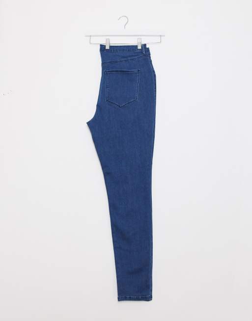 Vaqueros ajustados de talle alto en azul medio lavado de Only Curve, 2 de 4