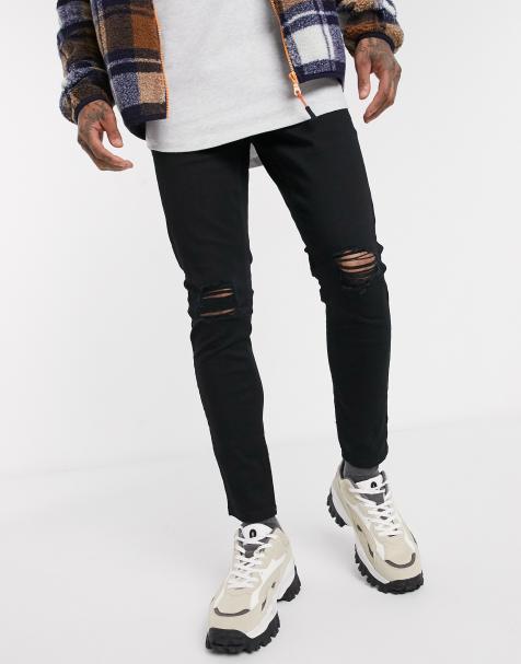 Vaqueros Rotos De Hombre Pantalones Vaqueros Rotos Asos