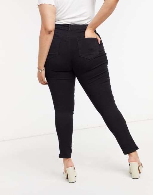Vaqueros ajustados en negro de Only curve, 2 de 4