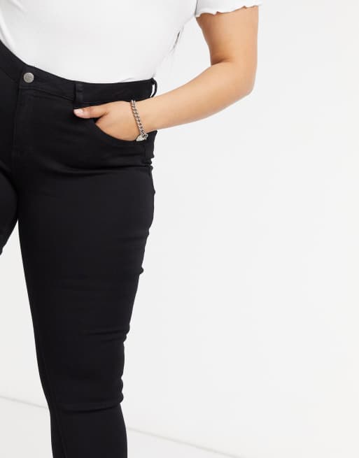 Vaqueros ajustados en negro de Only curve, 3 de 4
